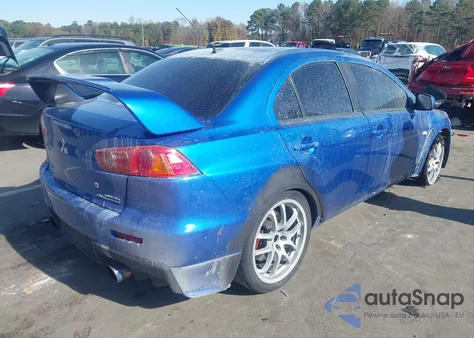 2008 Mitsubishi Lancer Evolution Gsr z USA, uszkodzony, nr VIN JA3AW86V08U048699